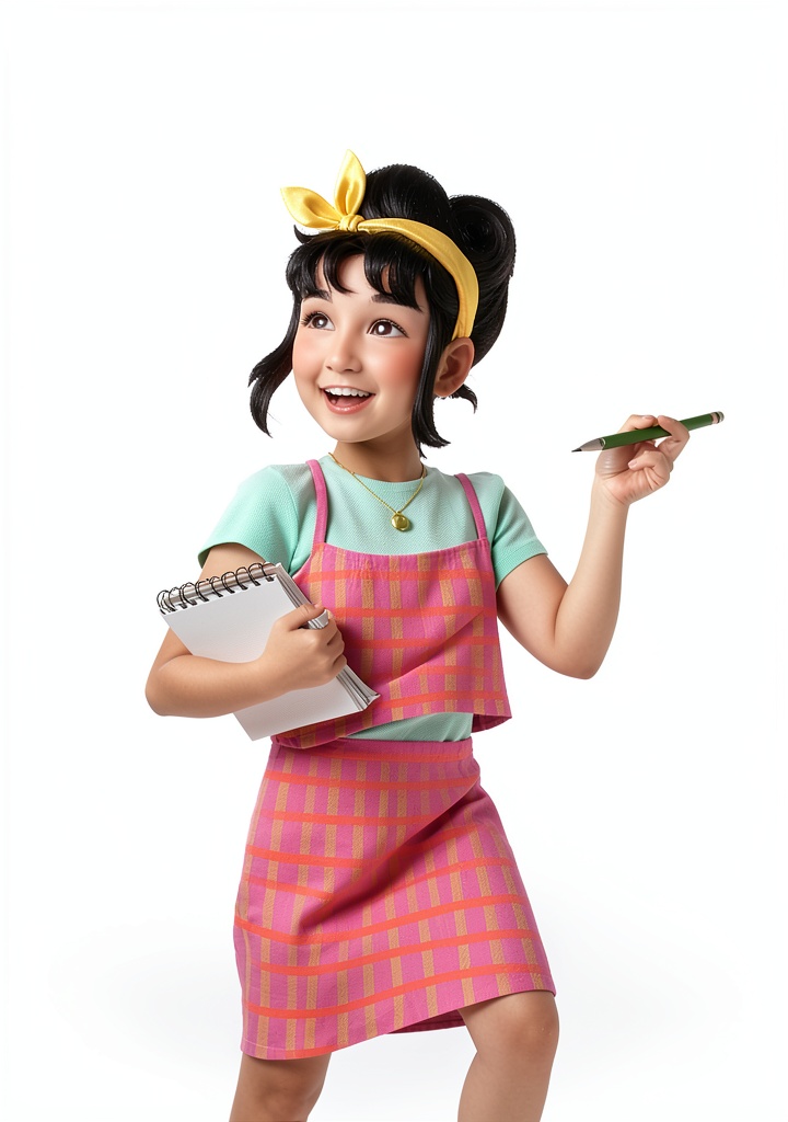 Child reading Gigi Shin Book 2 on a tablet