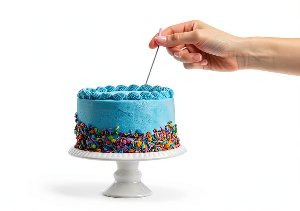 Angoily Stainless Steel Cake Tester Decorative Non Slip-7