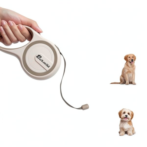 Dealfory Retractable Dog Leash 16ft Nylon Handle-2