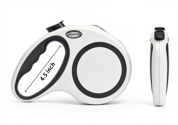 GUDWING 30 FT White Retractable Dog Leash Pet Supplies-1