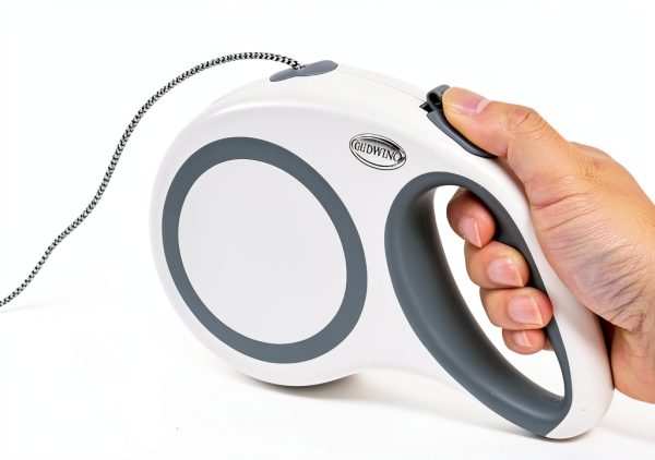 GUDWING 30 FT White Retractable Dog Leash Pet Supplies-3