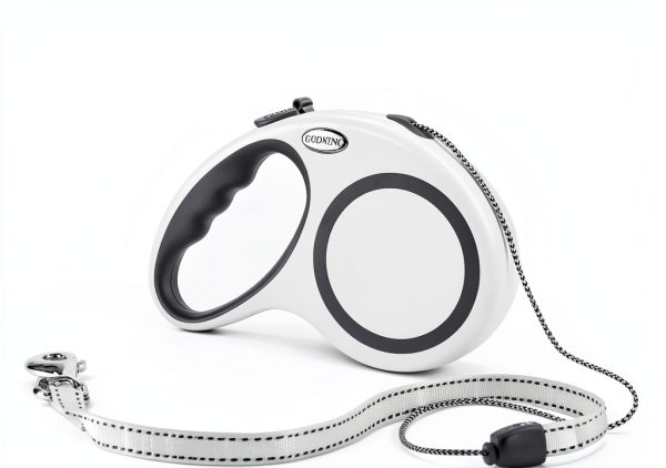 GUDWING 30 FT White Retractable Dog Leash Pet Supplies-2