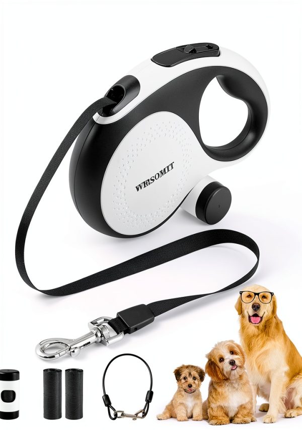 Retractable Dog Leash WRSOMIT Heavy Duty 26ft-0