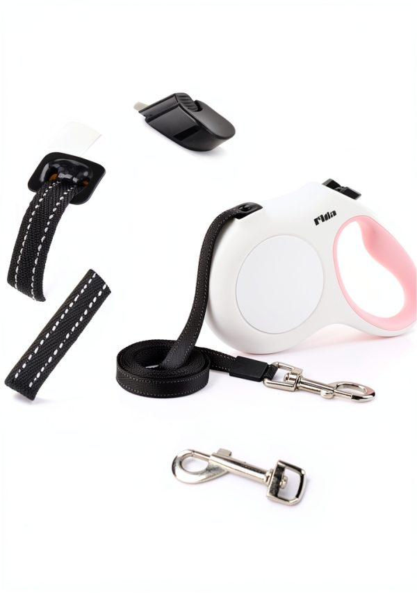 Best-Run Retractable Dog Leash 16ft Small Nylon with Reflective Tape-2
