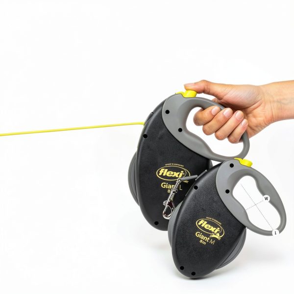 flexi retractable dog leash Large 26 ft Black Model GT3.210.S NEO-5