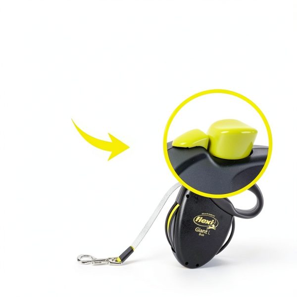 flexi retractable dog leash Large 26 ft Black Model GT3.210.S NEO-4