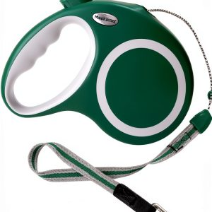 Meekamer Green Heavy Duty Retractable Dog Leash 30ft Quick‑Lock Brake-0