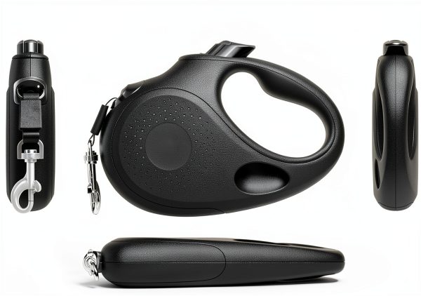 TUG Retractable Dog Leash Medium 16ft Black with Flashlight-3