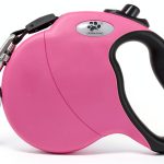 Retractable Dog Leash 16ft Nylon by Crown Paws with Soft Grip-0