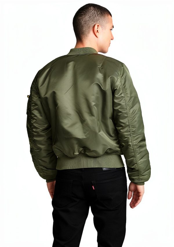 Alpha Industries MA-1 Slim Fit Bomber Flight Jacket - Fighter Pilot Flight Jacket-1