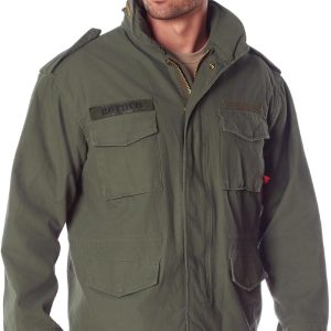 Rothco Vintage M-65 Field Jacket – Olive Drab Men’s Military Outerwear-0