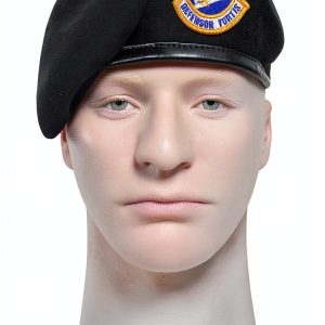 Rothco Inspection Ready Beret with USAF Flash Midnight Navy Blue-0