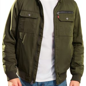 Levi's mens Levi's Men's Stand Collar Utility Bomber-0