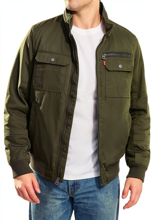 Levi's mens Levi's Men's Stand Collar Utility Bomber-0