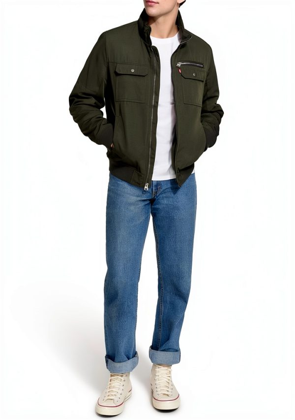 Levi's mens Levi's Men's Stand Collar Utility Bomber-1