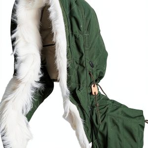 GI Cold Weather Parka Hood M65 Jacket Water Resistant Nylon-0