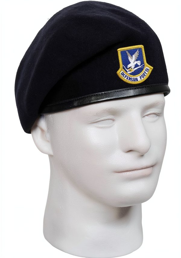 Rothco Inspection Ready Beret with USAF Flash Midnight Navy Blue-1