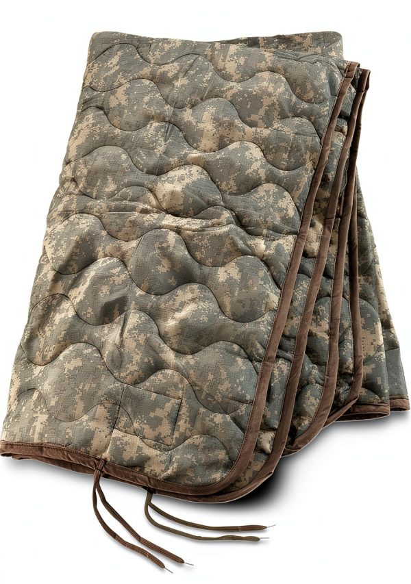 US Military Poncho Liner Blanket ACU Camouflage Nylon Rip‑Stop 8475-0