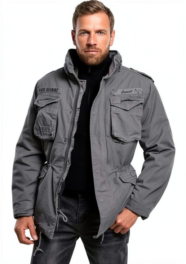 Brandit Men M-65 Premium Outdoor Field Jacket All-Season Tactical Coat-0